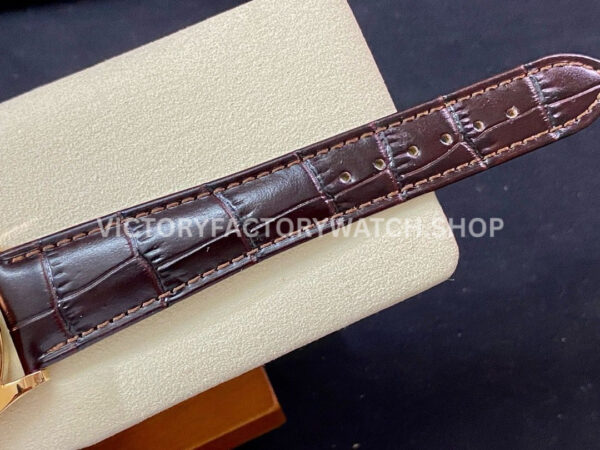 PPF Factory Patek Philippe Annual Calendar 5396R-012 38mm Rose Gold Leather Strap Arabic (7) PPF Factory Patek Philippe Annual Calendar 5396R-012 38mm Rose Gold Leather Strap Arabic Numerals Silver Dial