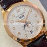 PPF Factory Patek Philippe Annual Calendar 5396R-012 38mm Rose Gold Leather Strap Arabic (9) PPF Factory Patek Philippe Annual Calendar 5396R-012 38mm Rose Gold Leather Strap Arabic Numerals Silver Dial