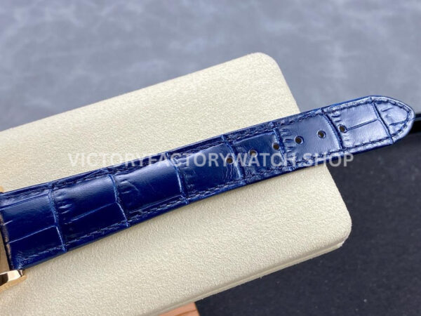 PPF Factory Patek Philippe Annual Calendar 5396R-014 38mm Rose Gold Leather Strap Blue Dial