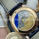 PPF Factory Patek Philippe Annual Calendar 5396R-015 Rose Gold Baguette Diamond Blue Dial (1) PPF Factory Patek Philippe Annual Calendar 5396R-015 38mm Rose Gold Baguette Diamond Blue Dial
