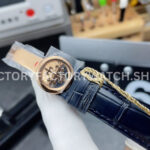 PPF Factory Patek Philippe Annual Calendar 5396R-015 Rose Gold Baguette Diamond Blue Dial (2) PPF Factory Patek Philippe Annual Calendar 5396R-015 38mm Rose Gold Baguette Diamond Blue Dial