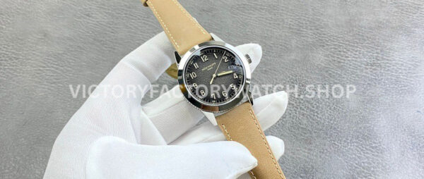 PPF Factory Patek Philippe Calatrava 5226G-001 40mm White Gold Brown Leather Strap Arabic Numerals Black Dial (1) PPF Factory Patek Philippe Calatrava 5226G-001 40mm White Gold Brown Leather Strap Arabic Numerals Black Dial