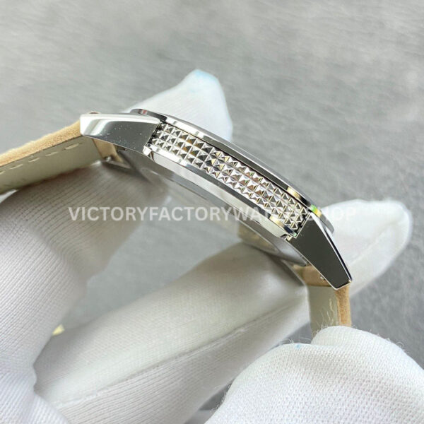 PPF Factory Patek Philippe Calatrava 5226G-001 40mm White Gold Brown Leather Strap Arabic Numerals Black Dial (6) PPF Factory Patek Philippe Calatrava 5226G-001 40mm White Gold Brown Leather Strap Arabic Numerals Black Dial
