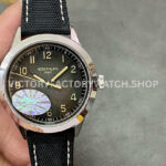 PPF Factory Patek Philippe Calatrava 5226G-001 40mm White Gold Canvas Strap Arabic Numerals Blac (8) PPF Factory Patek Philippe Calatrava 6007G ebony black dial white gold