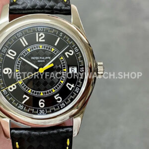 PPF Factory Patek Philippe Calatrava 6007G-001 White Gold Ebony Black Dial (4) PPF Factory Patek Philippe Calatrava 5226G black Arabic numerals canvas strap
