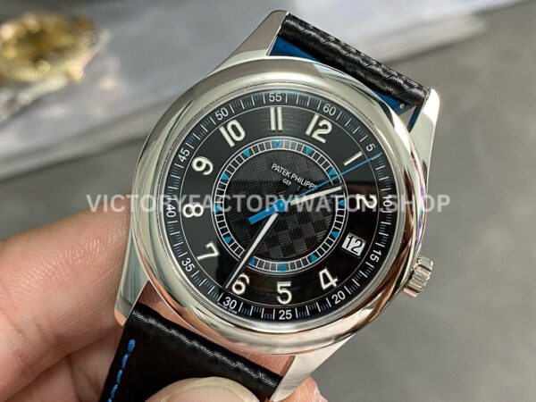 PPF Factory Patek Philippe Calatrava 6007G-011 40mm White Gold Black Dial