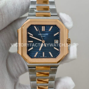PPF Factory Patek Philippe Cubitus 58211AR-001 45mm Half Rose Gold Blue Dial (1) PPF Factory Patek Philippe Cubitus 5821 1AR blue dial half rose gold