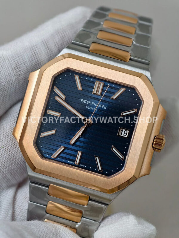 PPF Factory Patek Philippe Cubitus 58211AR-001 45mm Half Rose Gold Blue Dial (3) PPF Factory Patek Philippe Cubitus 5821/1AR-001 45mm Half Rose Gold Blue Dial