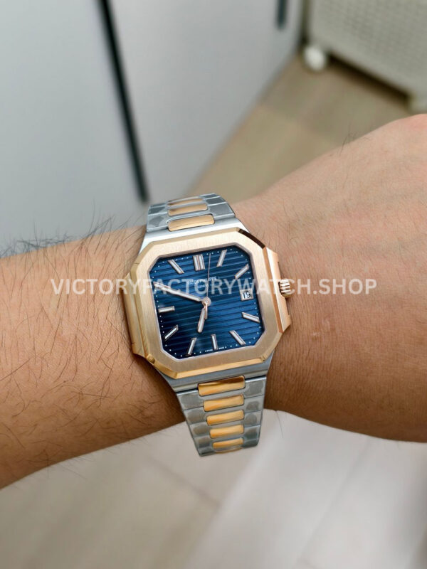 PPF Factory Patek Philippe Cubitus 58211AR-001 45mm Half Rose Gold Blue Dial (6) PPF Factory Patek Philippe Cubitus 5821/1AR-001 45mm Half Rose Gold Blue Dial