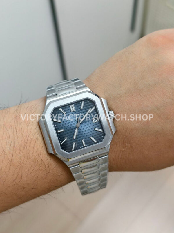 PPF Factory Patek Philippe Cubitus 71281G-001 45mm Full White Gold Blue-Gray Dial