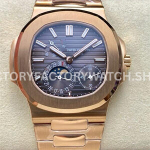 PPF Factory 5712 rose gold bracelet grey dial watch