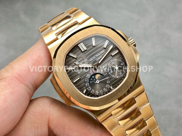 PPF Factory Patek Philippe Nautilus 5712/1R Full Rose Gold Grey Dial