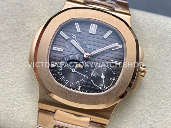PPF Factory Patek Philippe Nautilus 5712/1R Full Rose Gold Grey Dial