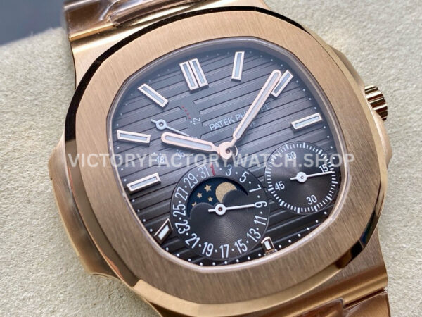 PPF Factory Patek Philippe Nautilus 5712/1R Full Rose Gold Grey Dial