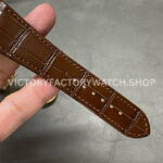 PPF Factory Patek Philippe Nautilus 40mm 5712R-001 Rose Gold Leather Strap Brown Dial