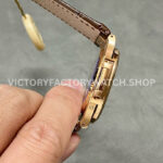 PPF Factory Patek Philippe Nautilus 40mm 5712R-001 Rose Gold Leather Strap Brown Dial