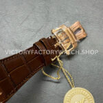 PPF Factory Patek Philippe Nautilus 40mm 5712R-001 Rose Gold Leather Strap Brown Dial