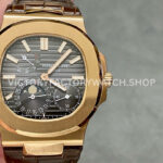 PPF Factory 5712R rose gold leather strap watch