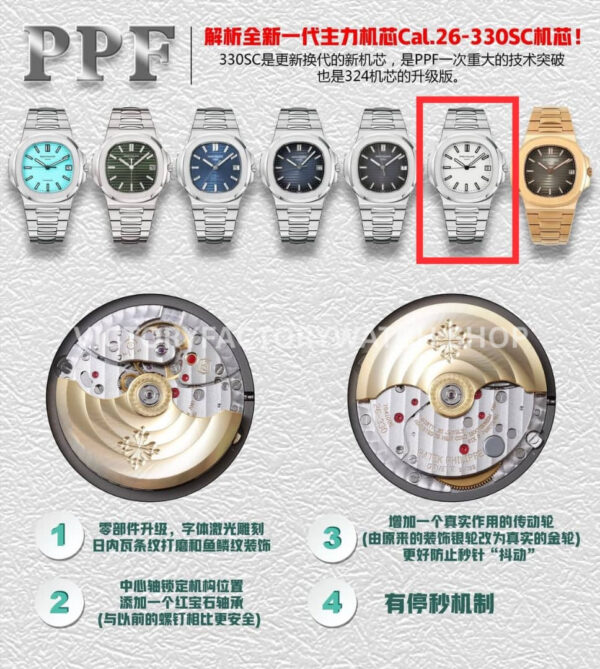 PPF Factory Patek Philippe Nautilus 5711/1A-011 40mm Full Steel White Dial
