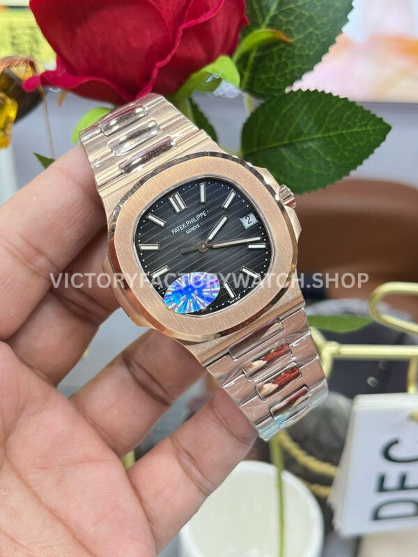 PPF Factory Patek Philippe Nautilus 5711/1R 40mm Full Rose Gold Black Dial