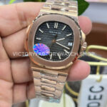 PPF Factory Patek Philippe Nautilus 5711/1R 40mm Full Rose Gold Black Dial