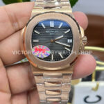 PPF Factory Patek Philippe Nautilus 5711/1R 40mm Full Rose Gold Black Dial