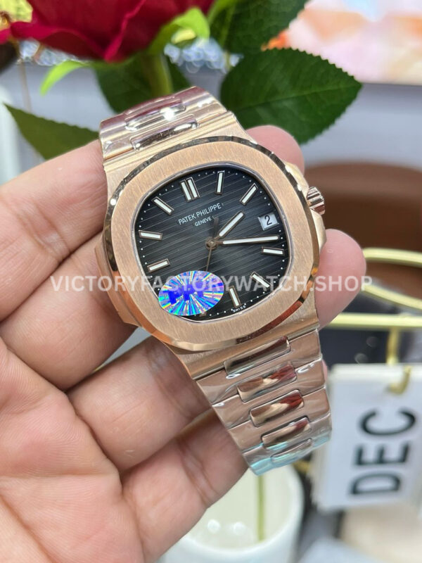 PPF Factory Patek Philippe Nautilus 5711/1R 40mm Full Rose Gold Black Dial
