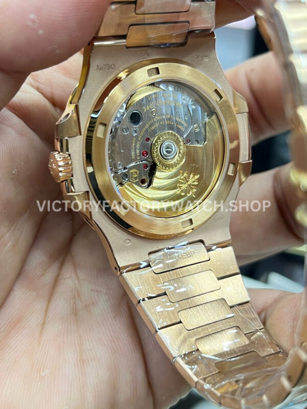 PPF Factory Patek Philippe Nautilus 57111R-001 40mm Full Rose Gold Brown Dial (1) PPF Factory Patek Philippe Nautilus 5711/1R-001 40mm Full Rose Gold Grey Dial