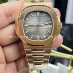 PPF Factory Patek Philippe Nautilus 57111R-001 40mm Full Rose Gold Brown Dial (2) PPF Factory Patek Philippe Nautilus 5711/1R-001 40mm Full Rose Gold Grey Dial