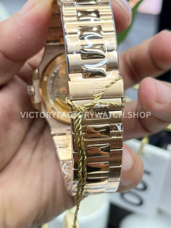 PPF Factory Patek Philippe Nautilus 57111R-001 40mm Full Rose Gold Brown Dial (8) PPF Factory Patek Philippe Nautilus 5711/1R-001 40mm Full Rose Gold Grey Dial