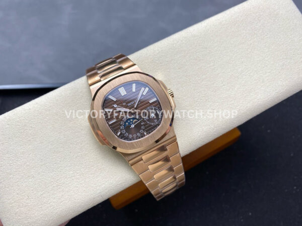 PPF Factory Patek Philippe Nautilus 5712-1R Rose Gold Brown Dial (4) PPF Factory Patek Philippe Nautilus 5712/1R Full Rose Gold Brown Dial