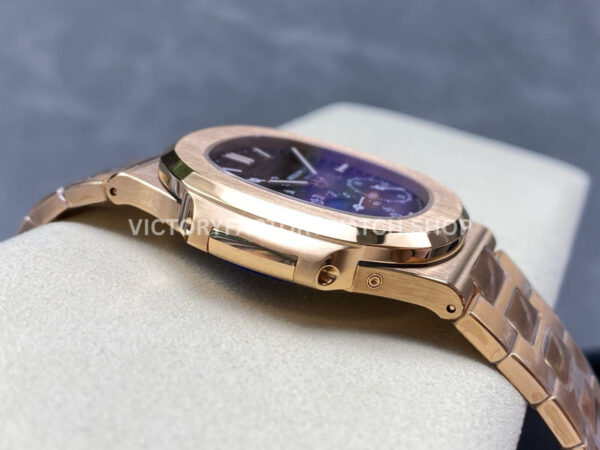 PPF Factory Patek Philippe Nautilus 5712-1R Rose Gold Brown Dial (6) PPF Factory Patek Philippe Nautilus 5712/1R Full Rose Gold Brown Dial