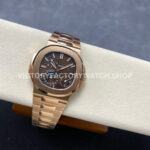 PPF Factory Patek Philippe Nautilus 5712-1R Rose Gold Brown Dial (7) PPF Factory Patek Philippe Nautilus 5712/1R Full Rose Gold Brown Dial