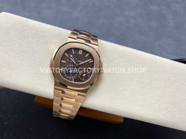 PPF Factory Patek Philippe Nautilus 5712-1R Rose Gold Brown Dial (7) PPF Factory Patek Philippe Nautilus 5712/1R Full Rose Gold Brown Dial