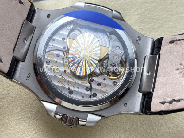 PPF Factory Patek Philippe Nautilus 5724G-001 40mm White Gold Leather Strap Grey Dial (2) PPF Factory Patek Philippe Nautilus 5724G-001 40mm White Gold Diamond Bezel Leather Strap Grey Dial