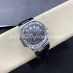 PPF Factory Patek Philippe Nautilus 5724G-001 40mm White Gold Leather Strap Grey Dial (6) PPF Factory Patek Philippe Nautilus 5724G-001 40mm White Gold Diamond Bezel Leather Strap Grey Dial