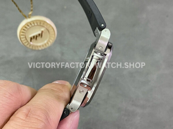 PPF Factory Patek Philippe Nautilus 57261A-001 40mm Steel Rubber Strap Grey Dial (2) PPF Factory Patek Philippe Nautilus 5726/1A-001 40mm Steel Rubber Strap Grey Dial