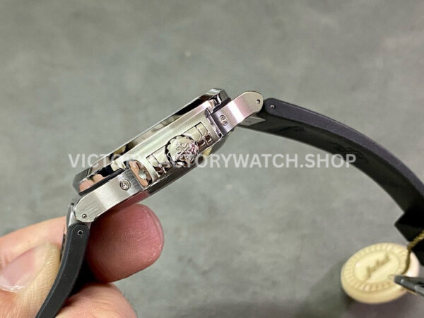 PPF Factory Patek Philippe Nautilus 57261A-001 40mm Steel Rubber Strap Grey Dial (5) PPF Factory Patek Philippe Nautilus 5726/1A-001 40mm Steel Rubber Strap Grey Dial