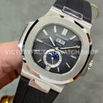 PPF Factory Patek Philippe Nautilus 57261A-001 40mm Steel Rubber Strap Grey Dial (7) PPF Factory Patek Philippe Nautilus 5726/1A-001 40mm Steel Rubber Strap Grey Dial