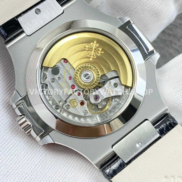 PPF Factory Patek Philippe Nautilus 57261A-0014 40mm Leather Strap Blue Dial (1) PPF Factory Patek Philippe Nautilus 57261A-0014 40mm Leather Strap Blue Dial