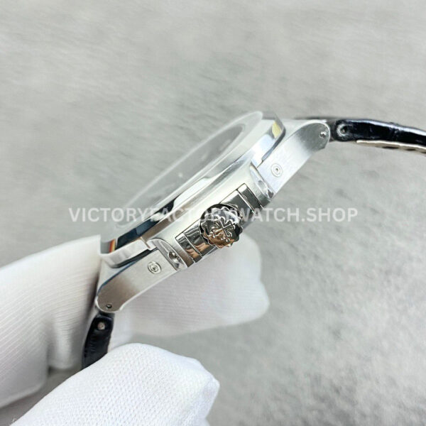 PPF Factory Patek Philippe Nautilus 57261A-0014 40mm Leather Strap Blue Dial (8) PPF Factory Patek Philippe Nautilus 57261A-0014 40mm Leather Strap Blue Dial