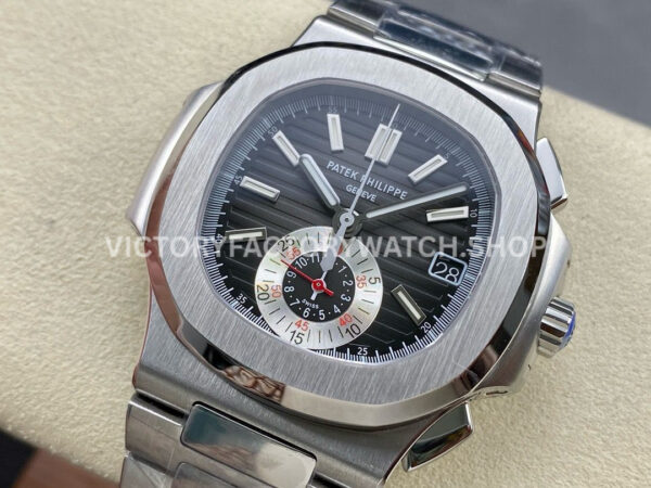 PPF Factory Patek Philippe Nautilus 5980 40.5mm Full Steel Grey Dial (1) PPF Factory Patek Philippe Nautilus 5980/1A 40.5mm Full Steel Grey Dial