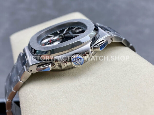 PPF Factory Patek Philippe Nautilus 5980 40.5mm Full Steel Grey Dial (5) PPF Factory Patek Philippe Nautilus 5980/1A 40.5mm Full Steel Grey Dial