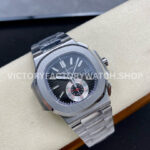PPF Factory Patek Philippe Nautilus 5980 40.5mm Full Steel Grey Dial (6) PPF Factory Patek Philippe Nautilus 5980/1A 40.5mm Full Steel Grey Dial