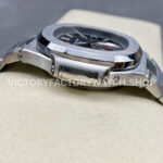 PPF Factory Patek Philippe Nautilus 5980 40.5mm Full Steel Grey Dial (7) PPF Factory Patek Philippe Nautilus 5980/1A 40.5mm Full Steel Grey Dial