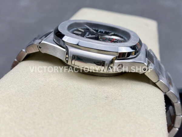 PPF Factory Patek Philippe Nautilus 5980 40.5mm Full Steel Grey Dial (7) PPF Factory Patek Philippe Nautilus 5980/1A 40.5mm Full Steel Grey Dial
