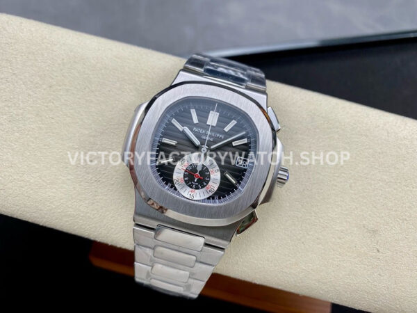 PPF Factory Patek Philippe Nautilus 5980 40.5mm Full Steel Grey Dial (9) PPF Factory Patek Philippe Nautilus 5980/1A 40.5mm Full Steel Grey Dial