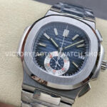 PPF Factory Patek Philippe Nautilus 5980 40.5mm Full Steel Light Blue Dial (3) PPF Factory Patek Philippe Nautilus 5980/1A-014 40.5mm Full Steel Light Blue Dial