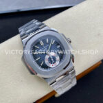 PPF Factory Patek Philippe Nautilus 5980 40.5mm Full Steel Light Blue Dial (5) PPF Factory Patek Philippe Nautilus 5980/1A-014 40.5mm Full Steel Light Blue Dial