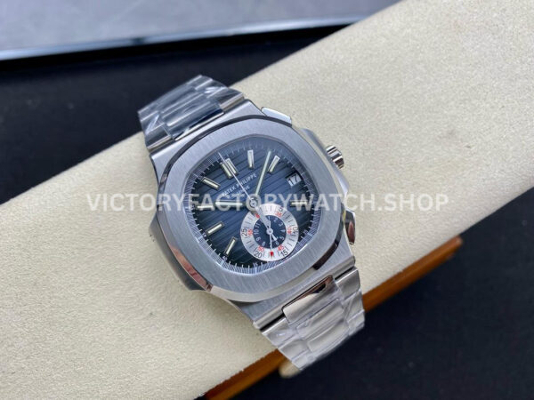 PPF Factory Patek Philippe Nautilus 5980 40.5mm Full Steel Light Blue Dial (5) PPF Factory Patek Philippe Nautilus 5980/1A-014 40.5mm Full Steel Light Blue Dial